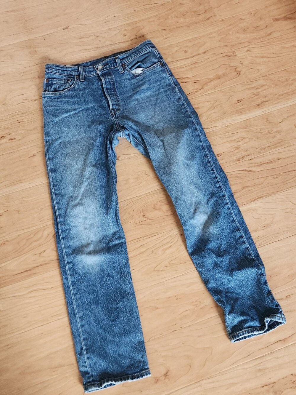 Levi's 501 Straight-Leg Jeans Medium Wash 28 W28 L30 28x30